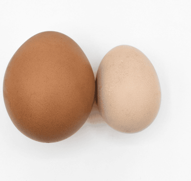 Eggs symbolizing hydrocele swelling