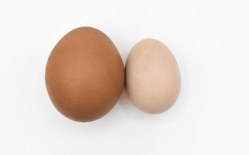 Eggs symbolizing hydrocele swelling