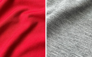 An image compares quick drying bamboo underwear fabric with soft bamboo mens underwear fabric