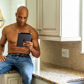 A man shops for Testicular Support underwear