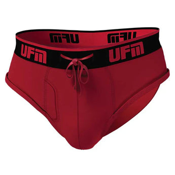 Red Scrotal Support Mens Briefs