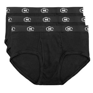 100% Cotton Mens Briefs in Black