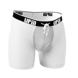 Parent UFM Underwear for Men Everyday Polyester 6 inch Boxer Brief White 800