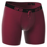 UFM Men's Underwear with a Pouch for scrotal support in Wine Bamboo Boxer Brief