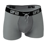 UFM Men's Underwear with a Pouch for scrotal support Polyester 3 inch Trunk Gray 800