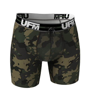 UFM Men's Underwear with a Pouch for scrotal support in Camo Polyester Boxer Briefs