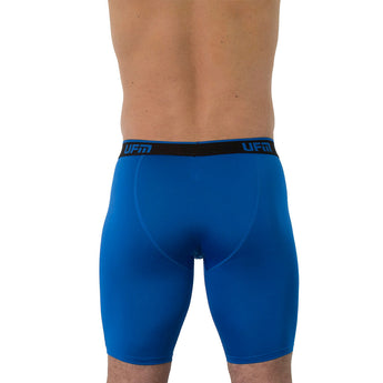 Back view of UFM Men's Underwear with a Pouch for scrotal support in blue