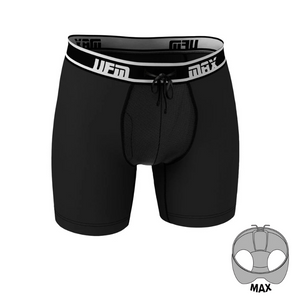 UFM Men's Underwear with a Pouch for ball support in Black Bamboo Max Support