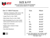 Parent UFM Underwear for Men Everyday Polyester 9 inch MAX Long Boxer Brief Size chart