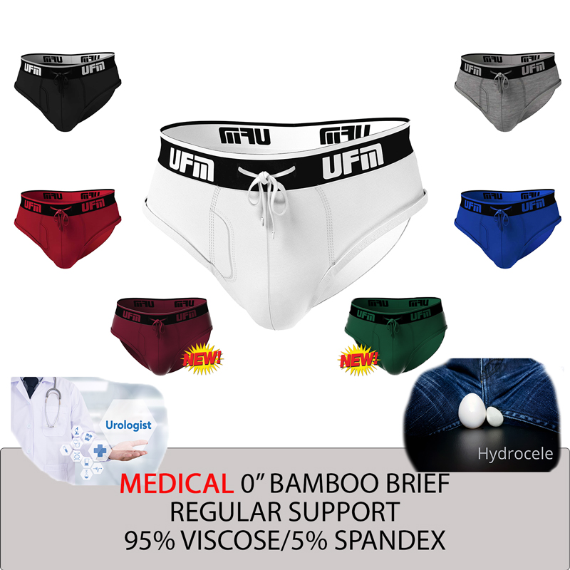 UFM Medical Underwear featuring the Patented drawstring support system.  Recommended by Urologists