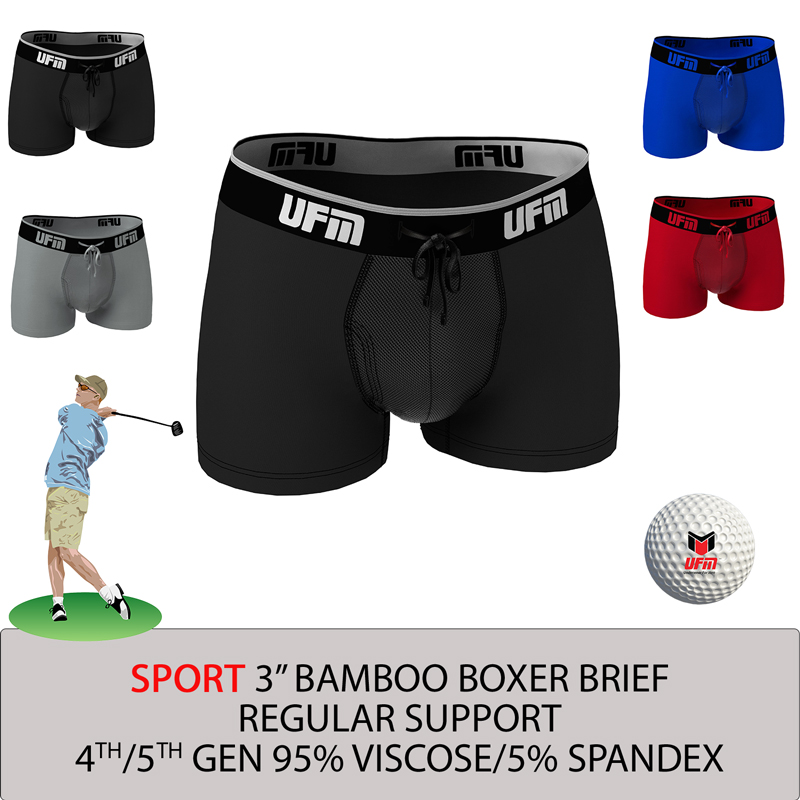 Bamboo Sports Mens No Fly Bamboo Underwear Briefs- Super Soft & Comfortable  Fit - black - S : : Fashion