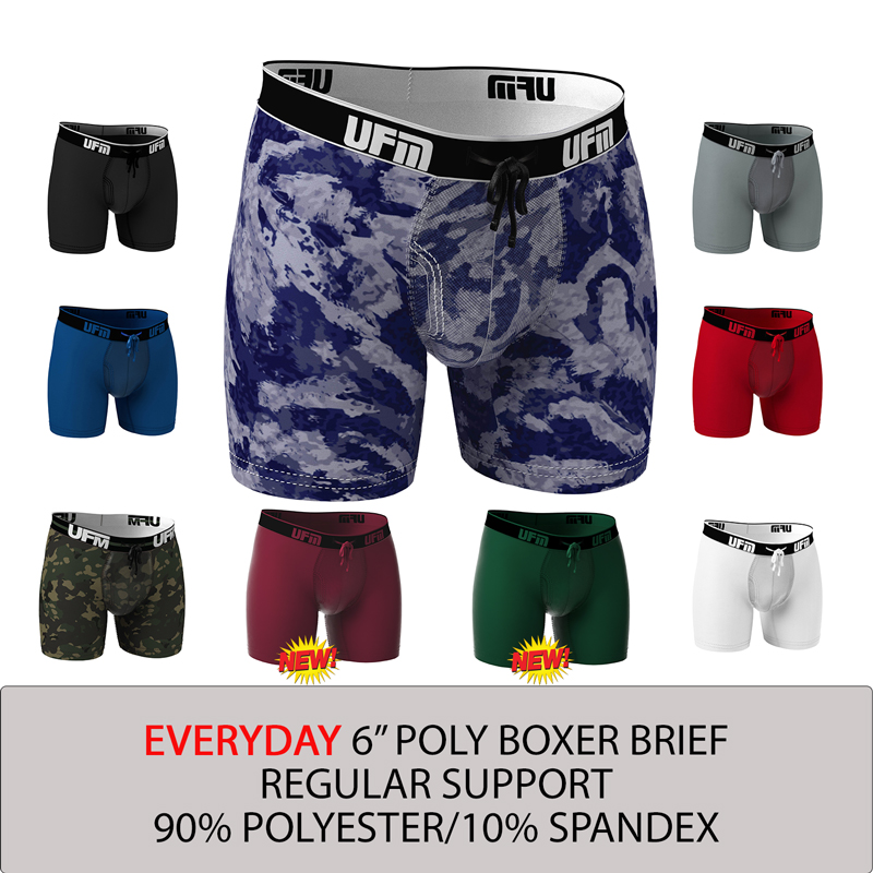 UFM Mens Underwear, Polyester-Spandex Mens Briefs, Regular
