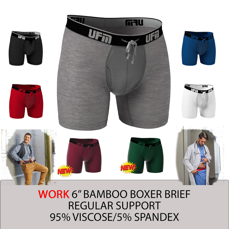  Mens Underwear Bamboo Boxer Briefs Super Soft