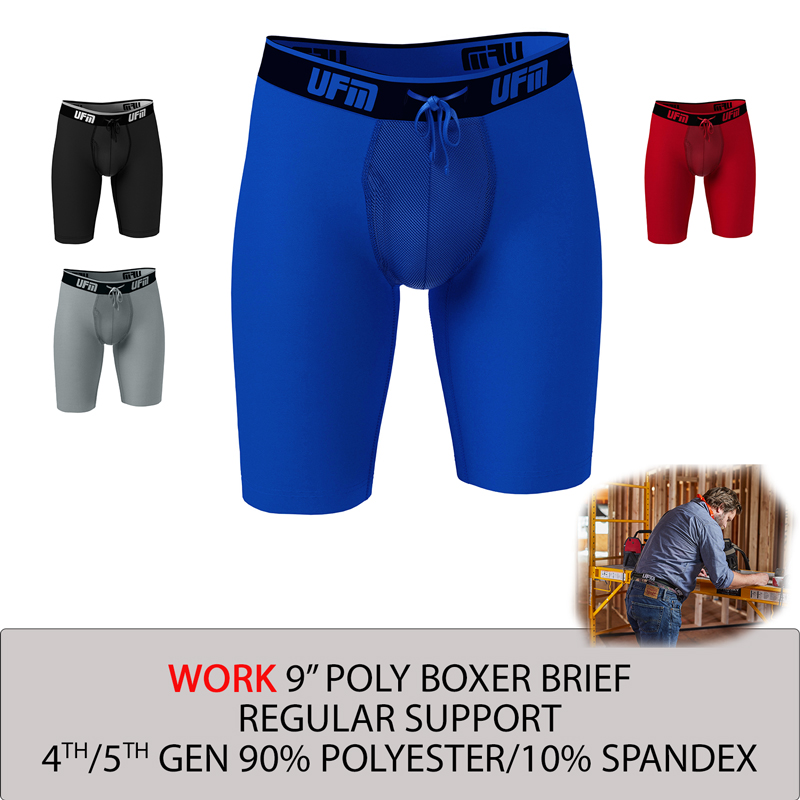 90 polyester 10 hot sale spandex boxer briefs