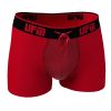 Parent UFM Underwear for Men Sport Bamboo 3 inch Trunk Red 800