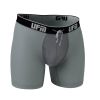 UFM Underwear for Men Gray Polyester 6 inch Boxer Brief Front View 800 56-58