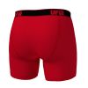 UFM Underwear for Men Bamboo 6 inch Regular Boxer Brief Red 800 Small Back