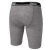 UFM Underwear for Men Bamboo 9 inch Reg Boxer Brief Gray 800 Small Back