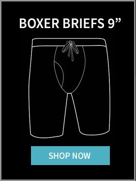 UFM 9” Polyester Boxer Briefs Adj Support Pouch Underwear MAX Support Gen  3.1 Black at  Men's Clothing store