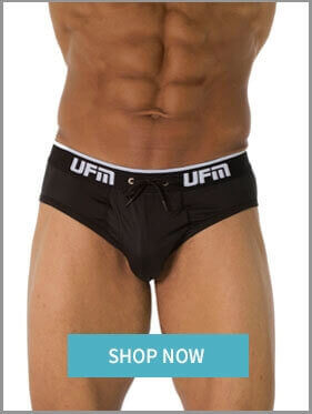 UFM 9” Polyester Boxer Briefs with Adjustable Pouch for Maximum Manhood  Support